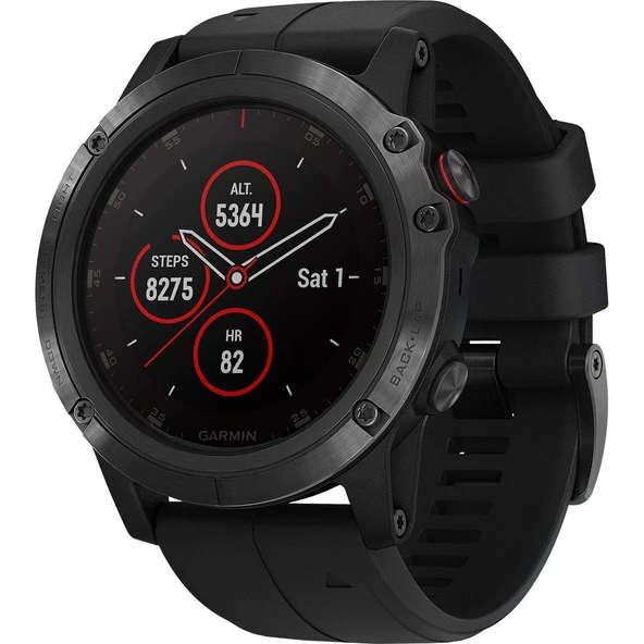 Garmin Fenix ​​​​5X Plus Safir Siyah/Siyah ürün görseli 1