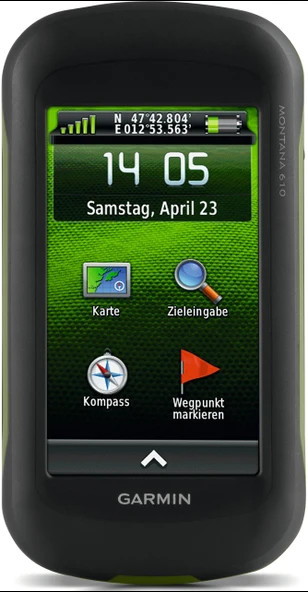 Garmin Montana 610DTL. V7 PRO dış mekan navigasyon cihazı - Topo Almanya V7 Pro haritaları, 10,16 cm (4") ekran, kağıtsız geocaching dahil ürün görseli 1