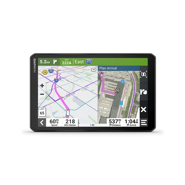 Garmin dezl OTR810, Büyük 8' GPS Navigator, Pri Truck Routing, High-Res Birdseye Uydu Imagery, Truck & Dor Services Directory, Black ürün görseli 1