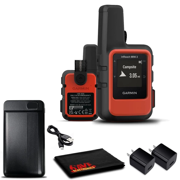 Garmin inReach Mini 2 Uydu İletişimci (Flame Red) Şarj Bankası ile ürün görseli 1