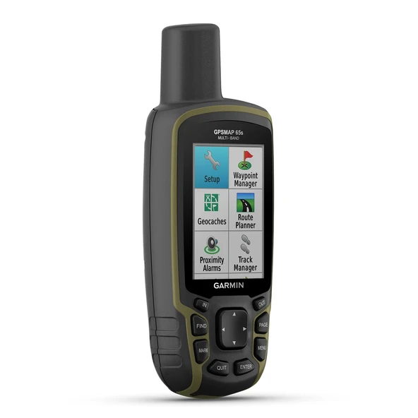 Garmin GPSMAP 65s - Önceden yüklenmiş TopoActive Avrupa haritası, 2,6" renkli ekran, barometre GPS dış mekan navigasyon sistemi. 5 uydu sistemi ve çoklu frekans teknolojisiyle navigasyon. ürün görseli 1