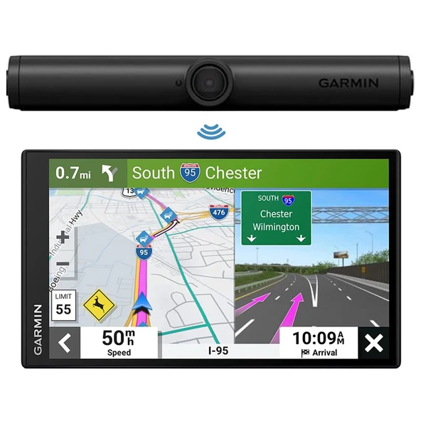 Garmin 010-01866-00 BC 40 Kablosuz Backup Kamera | Resmi ABD Ortak Modeli | Sche with DriveSmart 86 8" Car GPS Navigator ürün görseli 1
