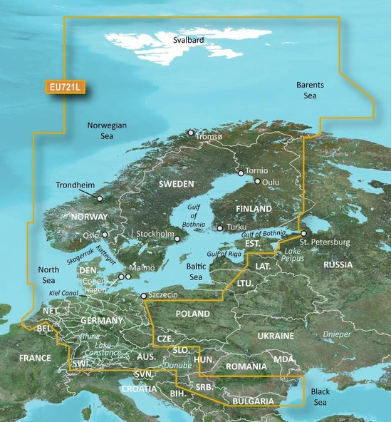Garmin 010C115500 G3v Veu721l - Kuzey Avrupa ürün görseli 1