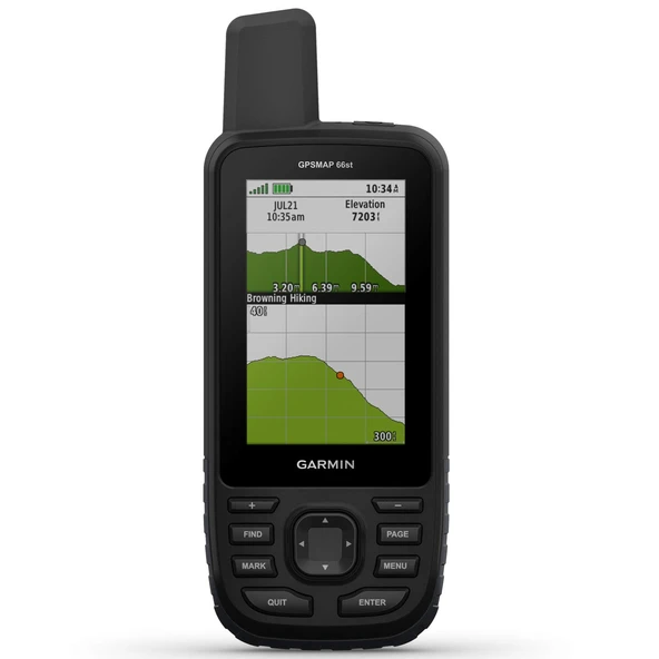 Garmin GPSMAP 66st, Sensörler ve Topo Haritalar ile Multisatellite Karşılaştırması, 3" Color Display Display ürün görseli 1