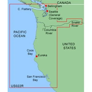 14698-GARMIN BLUECHART MUS022R WASHINGTON TO NORTH CALIFORNIA ürün görseli 1