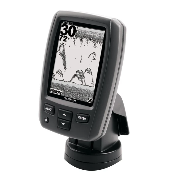GARMIN 010-01257-00 / Garmin Echo 101 Fishfinder w/ Single Beam Transom Mount Transducer ürün görseli 1