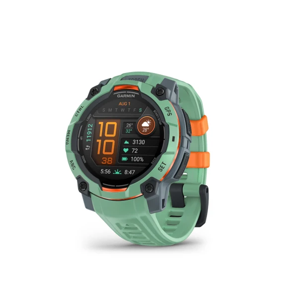 Garmin Instinct 3 45mm AMOLED  - GPS çoklu spor akıllı saati, 1,2" AMOLED ekran, 18 güne kadar pil ömrü, 80'den fazla spor uygulaması, sağlık koçu, çoklu uydu alımı, ürün görseli 1