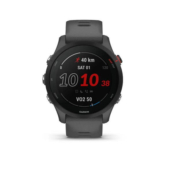 Garmin  Forerunner 255 - Egzersiz planları, koşu işlevleri ve ayrıntılı egzersiz analizi, 1,3" renkli ekran, 14 güne kadar pil ömrü, su geçirmez  ile GPS koşu saati ürün görseli 1