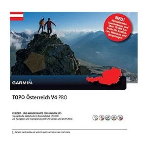 Garmin TOPO Avusturya V4 PRO - 70.000 km'den fazla bisiklet ve yürüyüş parkurunu içeren topografik vektör haritası ürün görseli 1