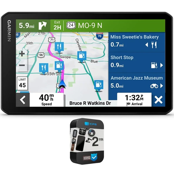 Garmin 010-02729-00 DriveCam 76 7 inç GPS Navigator with built-in Dash Cam Sche with 2 YR CPS Geliştirilmiş Koruma Paketi ürün görseli 1