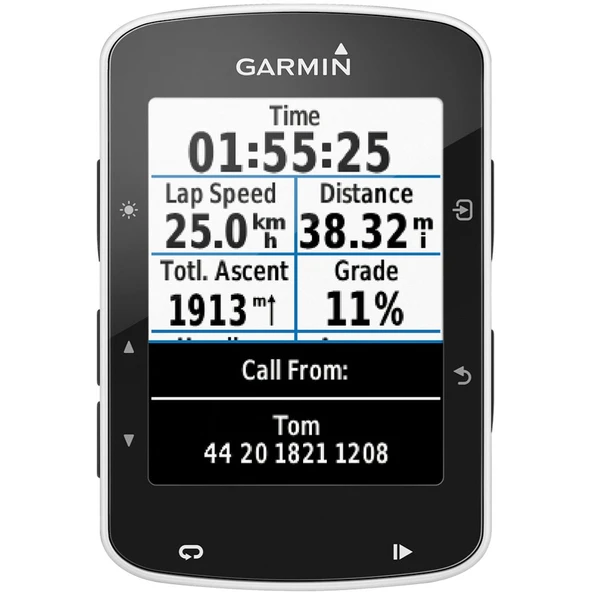 Garmin Edge 520 - 2,3 inç (5,8 cm) renkli ekrana ve Strava Live bölümlerine sahip iddialı yarışçılar için GPS bisiklet bilgisayarı ürün görseli 1