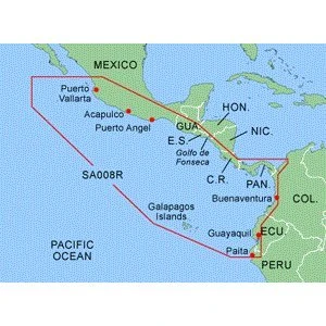 Bluechart: Central America West Digital Map ürün görseli 1