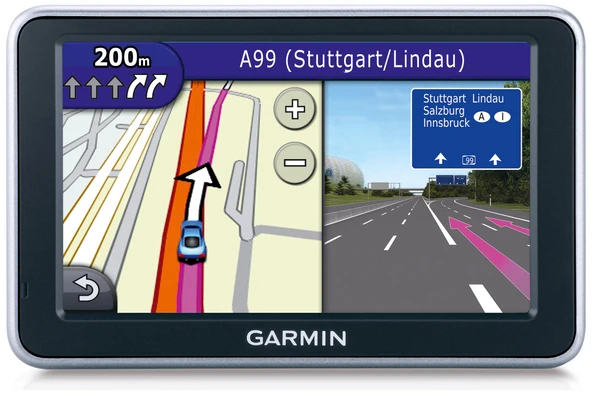 Garmin nüvi 2360LT navigasyon sistemi (10,9 cm (4,3 inç) çoklu dokunmatik ekran, Avrupa, TMC, PhotoReal 3D kavşak görünümü, ses kontrolü, Bluetooth, nüRoutes) ürün görseli 1