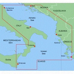 Garmin Bluechart MEU453 - Adriyatik Deniz, Güney - Garmin Data Card ürün görseli 1