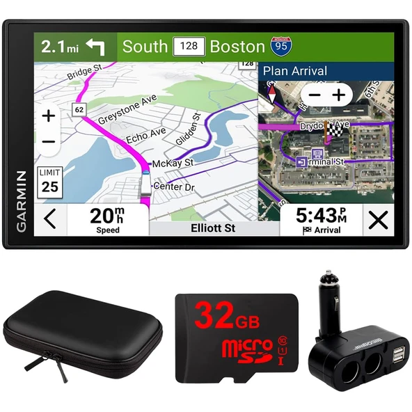 Garmin 010-02923-00 dezl OTR620 6" GPS Truck Navigator, Özel kamyon Routing, Uydu Imagery | Resmi ABD Ortak Modeli | Sche with Hard EVA Case, 32GB MicroSD Card, Deco Gear Dual Car Use ürün görseli 1