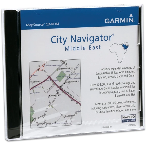 Garmin City Navigator, Orta Doğu NT (DVD) ürün görseli 1
