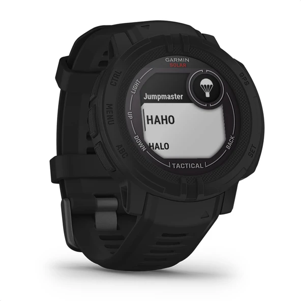 Garmin Instinct 2 Solar Taktik - akıllı saat modunda sonsuz pil ömrüne, taktik işlevlere, 40'tan fazla spor uygulamasına, akıllı bildirim ödemelerine sahip sağlam GPS akıllı saat ürün görseli 1