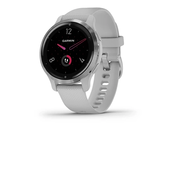 Garmin Venu 2S, Gelişmiş Sağlık İzleme ve Fitness Özellikleri ile Küçükleştirilmiş GPS Smartwatch, Silver Bezel with Light Gray Case and Silikon Band (010-02429-02) ürün görseli 1