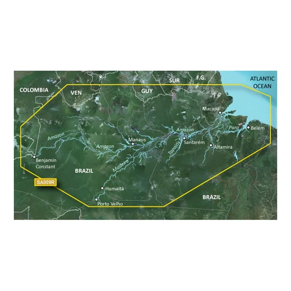 Garmin BlueChart® g3 HD - HXSA009R - Amazon Nehri - MicroTM/SDTM ürün görseli 1