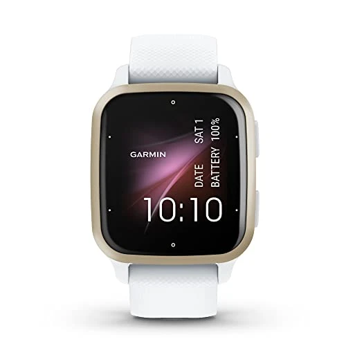Garmin Venu® Sq 2 GPS Smartwatch, All-Day Health Watch, Long-Lasting Battery Life, AMOLED Ekran, Cream Gold ve White ürün görseli 1