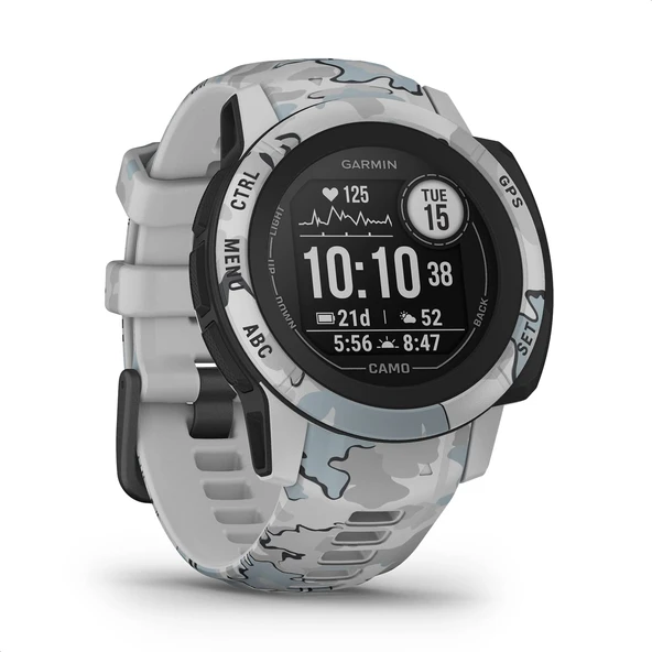 Garmin Instinct 2 Solar – Akıllı saat modunda sonsuz pil ömrü, 40'tan fazla spor uygulaması, ödeme, egzersiz durumu, fitness yaşı, uyku analizi ve çok daha fazlasına sahip GPS akıllı saat ürün görseli 1
