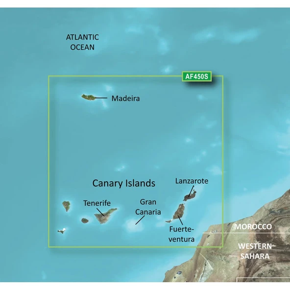 Garmin Bluechart G2 - HXAF450S - Madeira And Canary Islands - Micro/SD ürün görseli 1