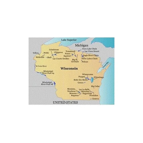 Garmin Map Source LakeMaster Wisconsin Freshwater Maps Micro ürün görseli 1