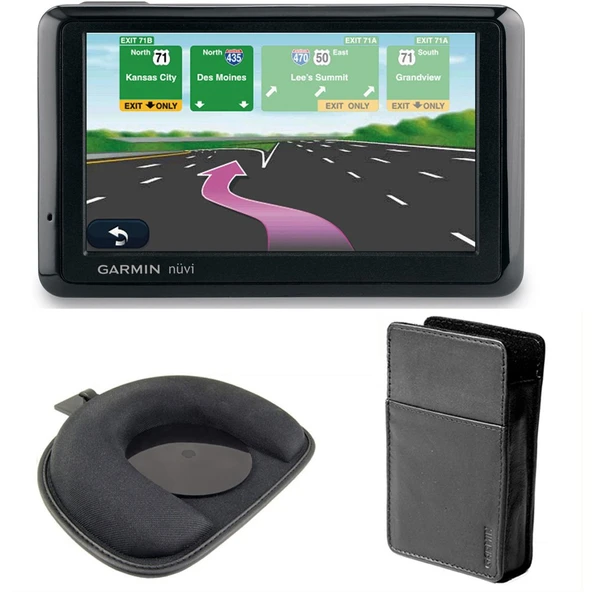 Garmin nüvi 1390T 4.3-Inch Bluetooth Ultra-Thin GPS Navigator with nuMaps Lifetime Updates, Make Case and Friction Mount Mount ürün görseli 1