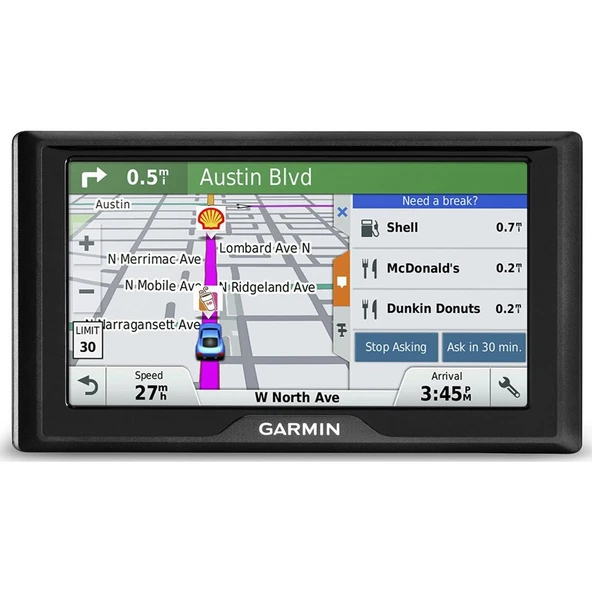 Garmin 010-01532-0C Drive 50 USA LM GPS Navigator System with Lifetime Maps, Talkingn Turn-by-Turn Road, Direct Access, Sürücü Uyarıları ve Foursquare Data ürün görseli 1