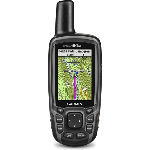 Garmin 010-01199-22 GPSMAP 64st, TOPO Kanada High-Sensitivity GPS ve GLONASS Alıcı ürün görseli 1