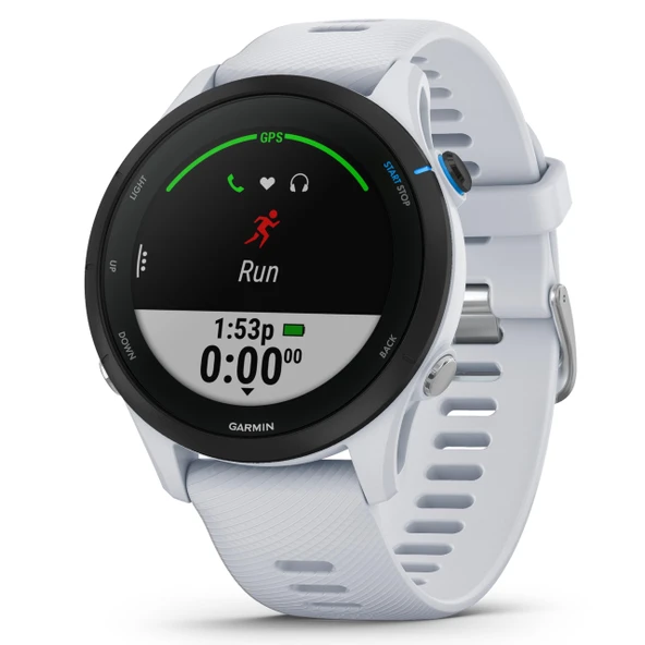 Garmin Forerunner 255 Music – Bireysel antrenman planları, özel koşu fonksiyonları ve ayrıntılı antrenman analizi sunan GPS'li koşu saati 1,3" renkli ekran, 14 güne kadar pil ömrü, su geçirmez ürün görseli 1