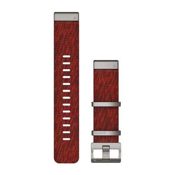 Garmin yedek bileklik QuickFit 22 naylon, kırmızı ürün görseli 1