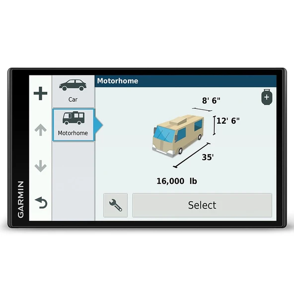 Garmin Camper 770 LMT-D AB navigasyon cihazı - 6,95 inç (15,4 cm) çerçevesiz dokunmatik ekran, ömür boyu trafik bilgileri ve harita güncellemeleri ürün görseli 1