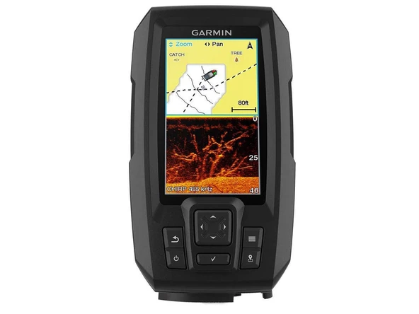Garmin Striker Plus 4cv, 4.3" GPS Balık Bulucu Chirp Geleneksel ve ClearVu Scanning Sonar Transducer ve Quickdraw Contours Mapping Software ürün görseli 1