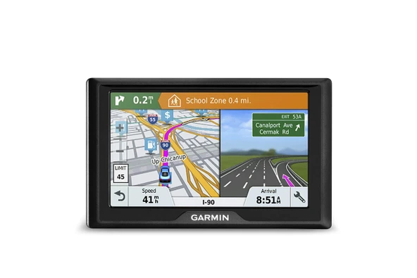 Garmin Drive 51 ABD+CAN LMT-S GPS Navigator System with Lifetime Maps, Live Traffic and Live Parking, Sürücü Uyarıları, Doğrudan Erişim, TripAdvisor ve Foursquare verileri ürün görseli 1