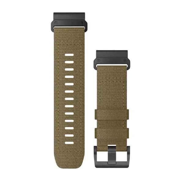 Garmin QuickFit Yedek Saat Kordonu, 26 mm, Coyote Tan Naylon Kayış, Ten Rengi, Tek Boyut, Modern ürün görseli 1