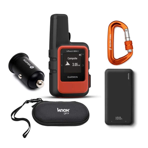 Garmin inReach Mini 2 Uydu İletişimci (Red) Üç Uydu İletişim veya Aksesuarlar ve Knox Gear Hardshell Case with Storage Pouch (Black) (5 Madde) ürün görseli 1