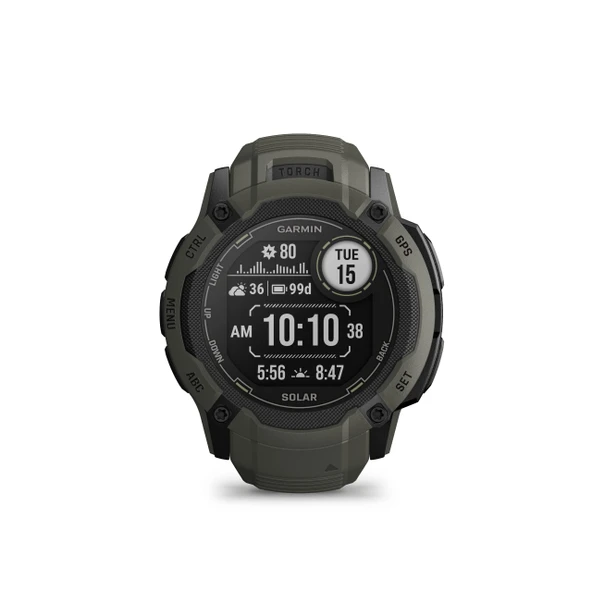 Garmin  Instinct 2X Solar - Akıllı saat modunda sonsuz pil ömrüne, 40'tan fazla spor uygulamasına, akıllı bildirimlere, egzersiz durumuna, uyku analizine sahip GPS akıllı saat ürün görseli 1