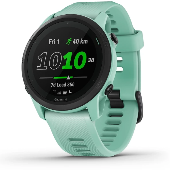 Garmin  Forerunner 745 – Bireysel antrenman planlarına, özel koşu fonksiyonlarına ve antrenman analizine sahip GPS triatlon saati. 1,2" renkli ekran, 1 haftaya kadar pil ömrü ürün görseli 1