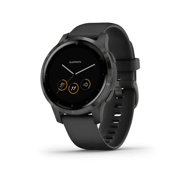Garmin vivo 4S, Smaller-Sized GPS Smartwatch, Özellikler Müzik, Body Energy Watch, Animation Workouts, Pulse Ox Sensörleri ve Daha Fazlası, Black ürün görseli 1