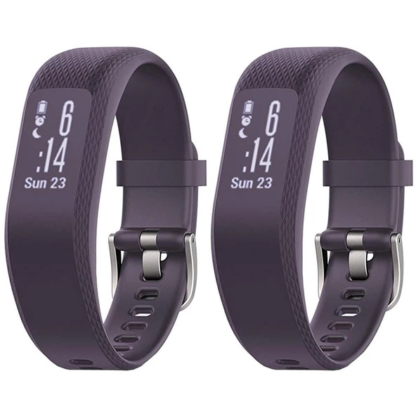 Garmin 010-01755-11 Vivosmart 3 Mor Small/Medium Pack of 2 ürün görseli 1