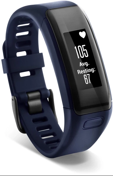 Garmin vivosmart HR fitness takipçisi - bilekten entegre kalp atış hızı ölçümü, akıllı bildirimler ürün görseli 1