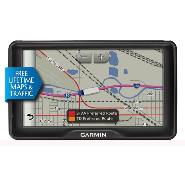 Garmin 7 in. Truck Navigator with Lifetime Maps and Traffic (Renewed) ürün görseli 1