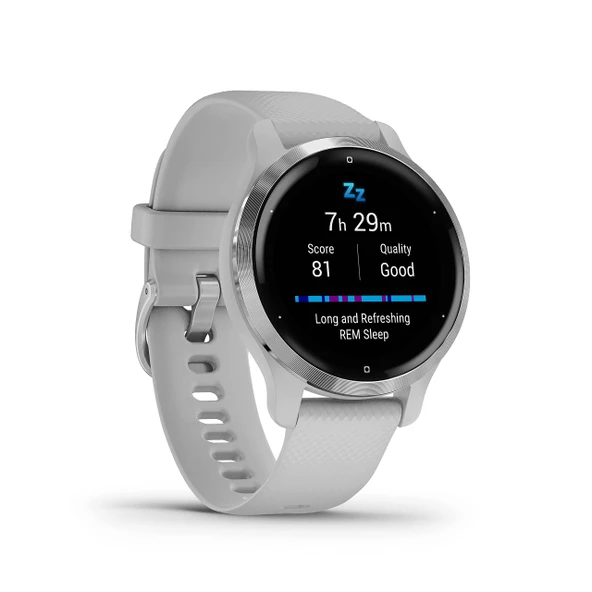 Garmin Venu 2S - keskin 1,1" AMOLED dokunmatik ekrana, sağlık işlevlerine, 25'ten fazla önceden yüklenmiş spor uygulamasına, GarminMusic ve GarminPay'e sahip ince GPS fitness akıllı saati ürün görseli 1