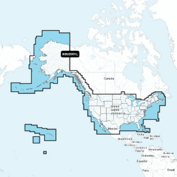 Garmin U.S. & Coastal Kanada - Lakes, Rivers and Coastal Marine Charts - Garmin Navionics+TM | NSUS001L | 720TM/SDTM ve One-Year Aboneliği ürün görseli 1