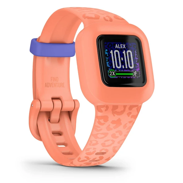 Garmin vivofit jr. 3 - 4 yaş ve üzeri çocuklar için su geçirmez dijital aktivite takip cihazı, adımsayar, büyük 1,4 cm ekran, acil durum bağlantısı, 1 yıla kadar pil ömrü, macera dünyası ve test ürün görseli 1