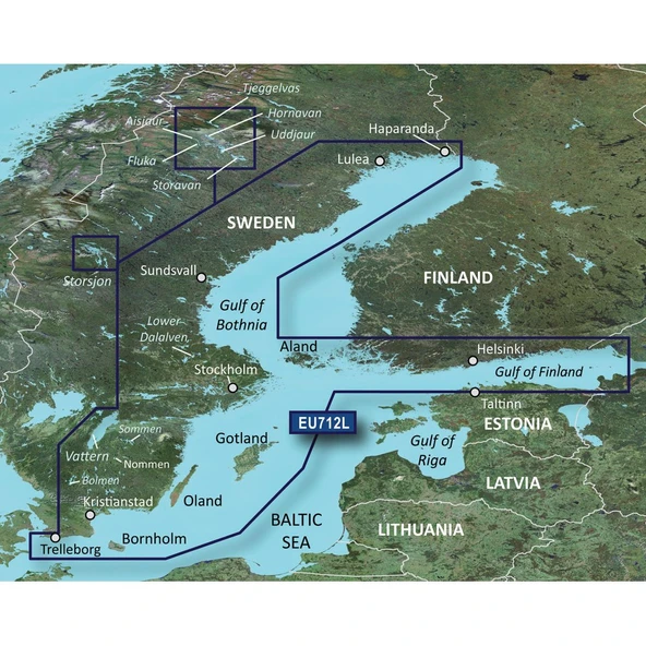 Garmin Bluechart G2 - HXEU712L - İsveç Doğu - MicroSD /SD ürün görseli 1