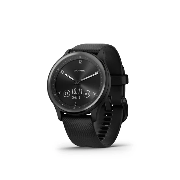 Garmin vívomove Sport – analog ibreler ve dokunmatik ekran, fitness/sağlık işlevleri, uyku analizi, GarminPay, bildirimler ve 5 güne kadar pil ömrüne sahip hibrit akıllı saat ürün görseli 1