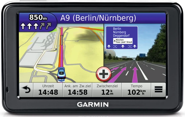 Garmin nüvi 2545LT navigasyon cihazı (12,7 cm (5 inç) dokunmatik ekran, 3 boyutlu trafik, 3 boyutlu kavşak görünümü, metinden konuşmaya) ürün görseli 1