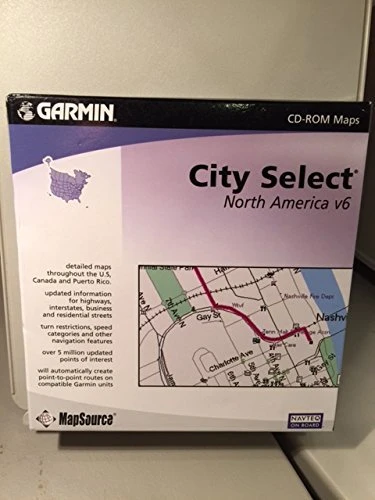 Garmin City Kuzey Amerika Haritalar v6 ürün görseli 1